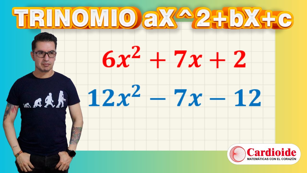 TRINOMIO de la FORMA ax^2+bx+c | FACTORIZACION | ALGEBRA