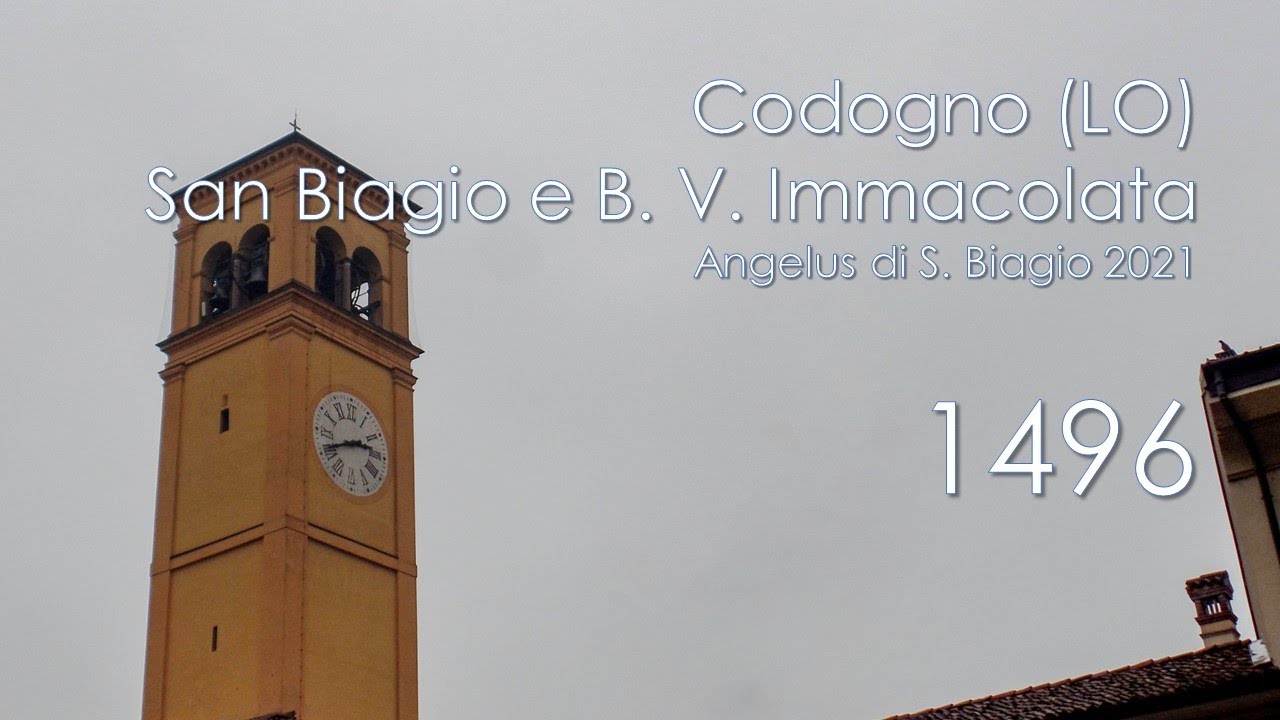 Le campane di Codogno (LO) - Collegiata di S. Biagio e B. V. Immacolata - Angelus di San Biagio 2021