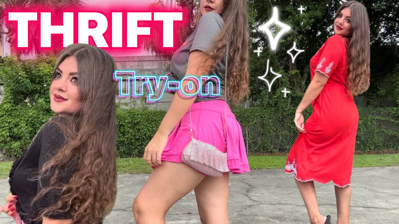 THRIFT TRY ON HAUL ✨Styling Thrifted Outfits 💘Summer Thrift Lookbook - Girly Aesthetic Babe Doll 💃🏻