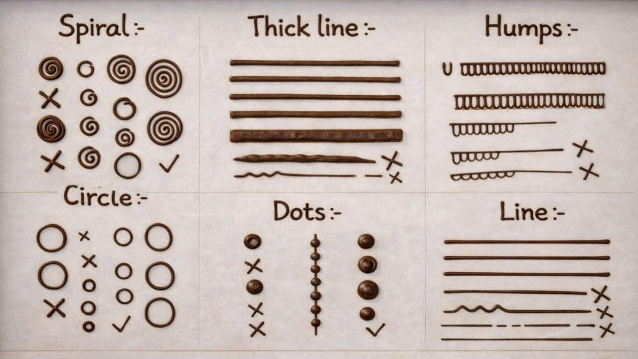 Basic elements of mehndi | Learn Dots, Lines, Circles & Spirals Step by Step | easy tricks | 