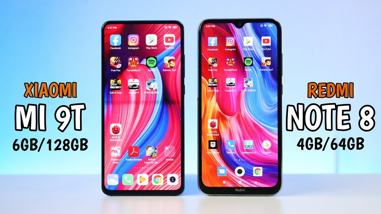Xiaomi MI 9T vs Redmi Note 8 | Speed Test | ¿Cual es mas rapido?🔥