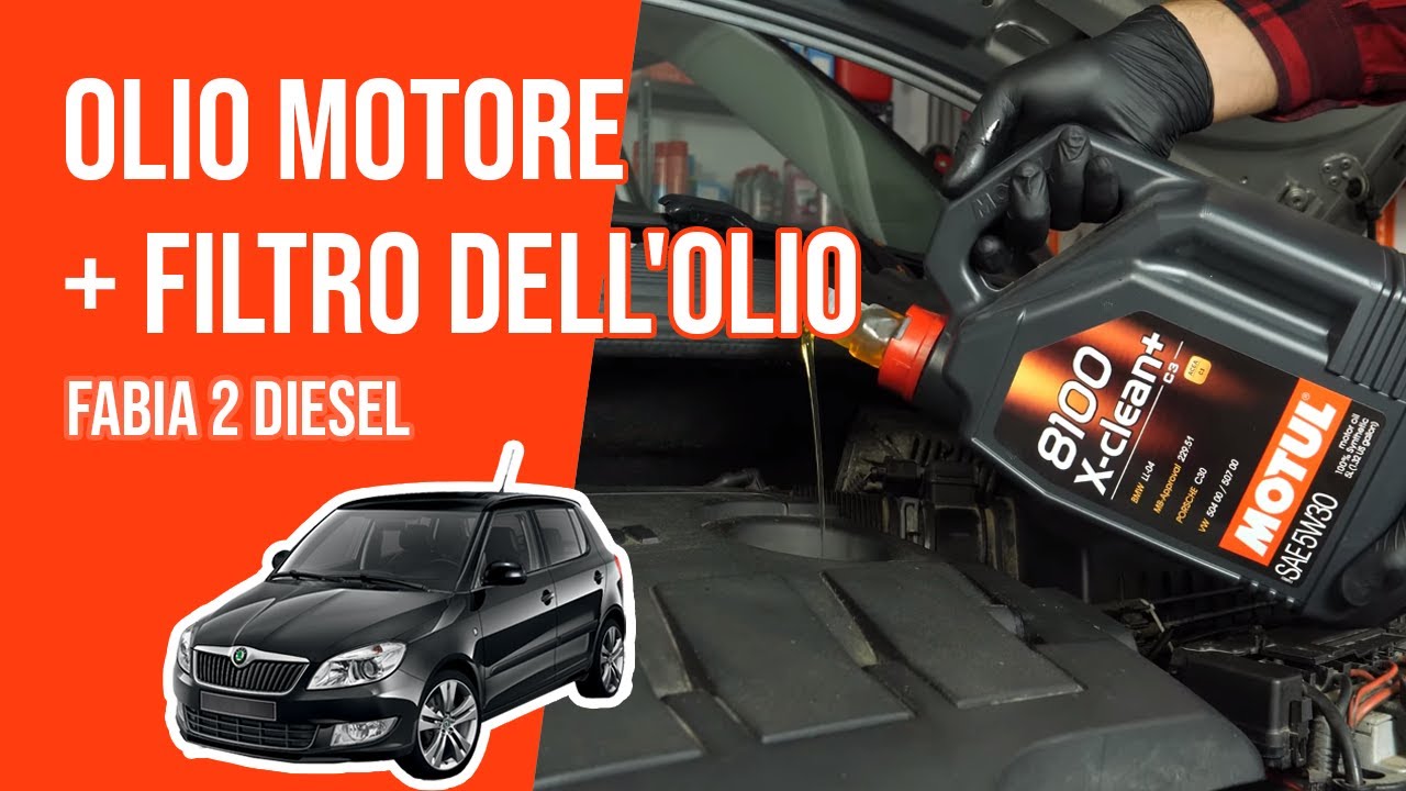 Cambio olio motore e filtro dell'olio Fabia 2 1.6 TDI 🛢