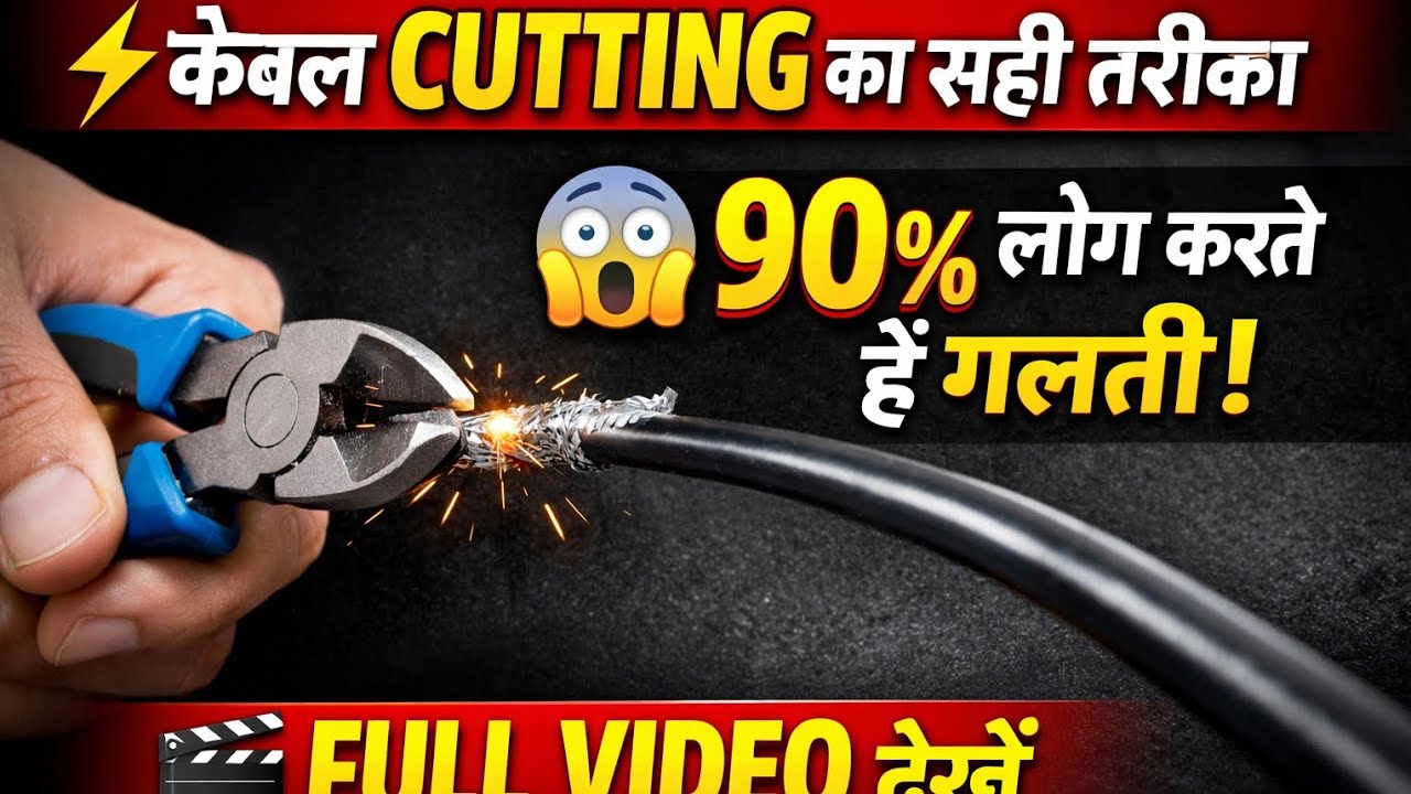 Cable cutting ka Sahi tarika