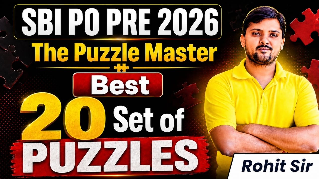 🔥 SBI PO Prelims 2026 Puzzle Master | 20 Most Expected Puzzle Sets | Reasoning Practice | Rohit Sir