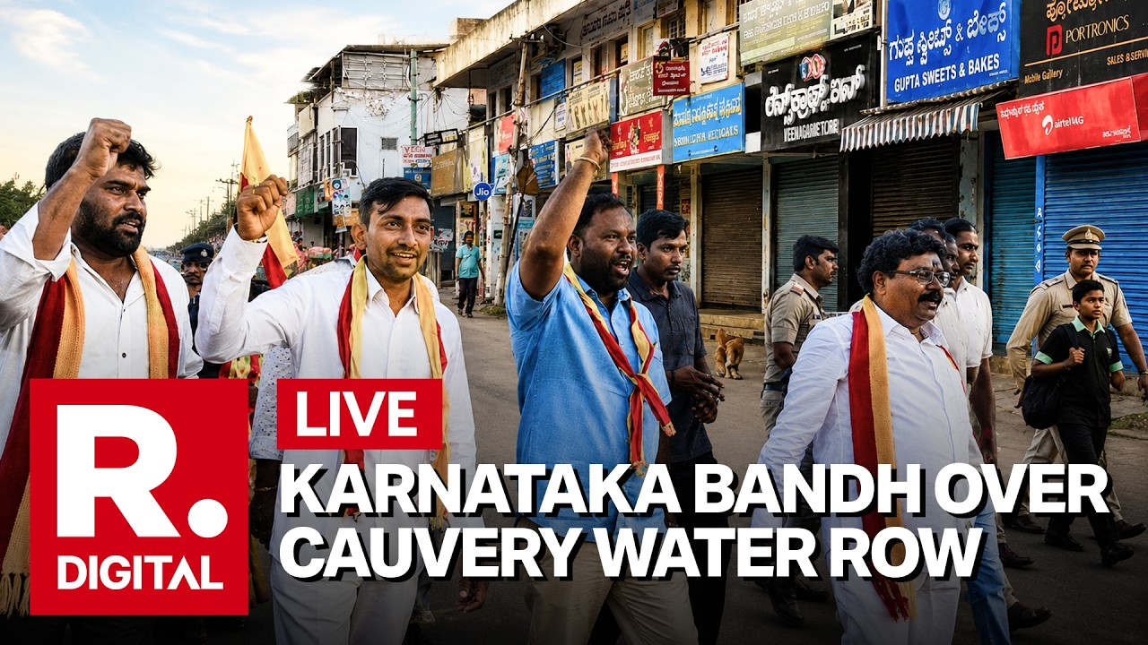 LIVE: Karnataka Bandh Called By Activist Vatal Nagaraj Over Cauvery Water & Other Irrigation Issues