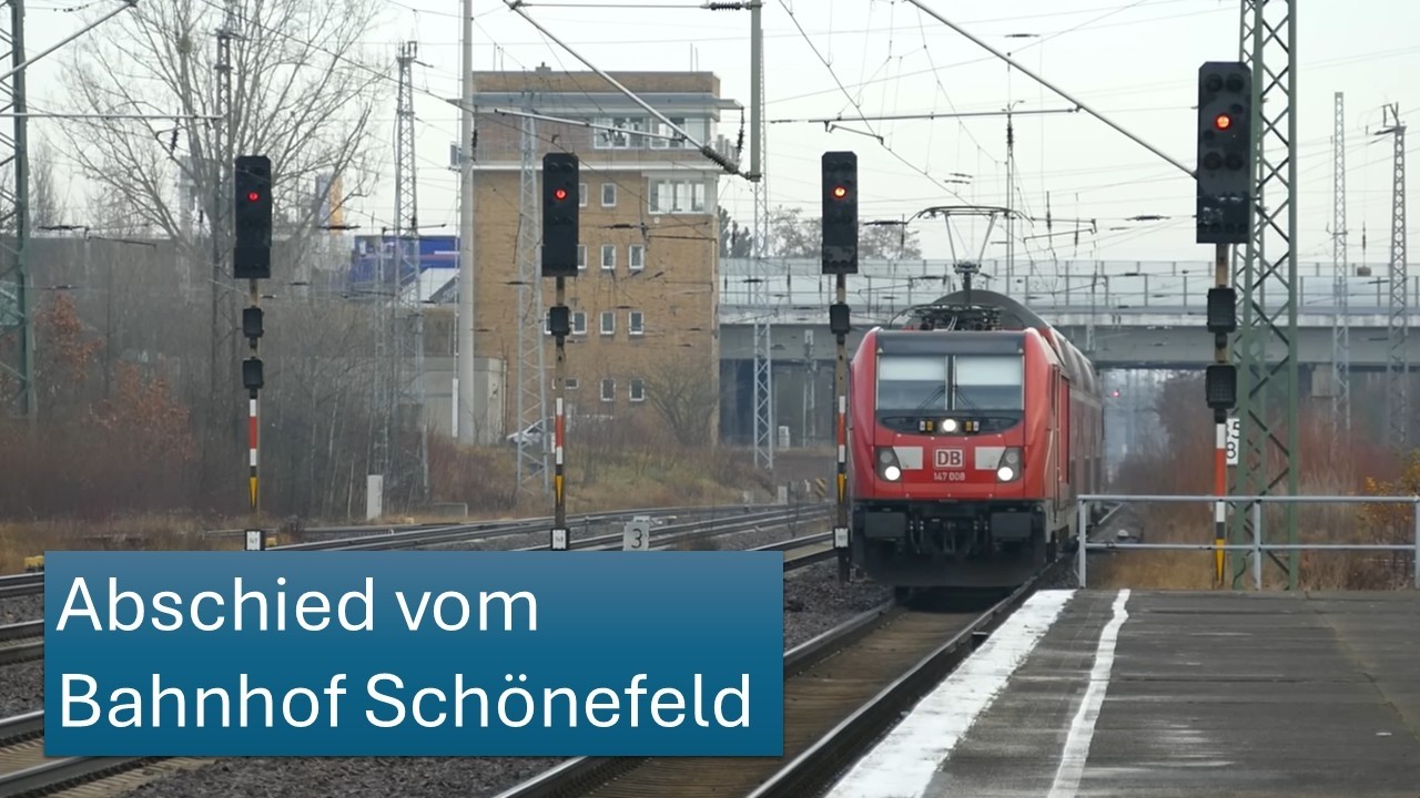 Abschied vom Bahnhof Schönefeld