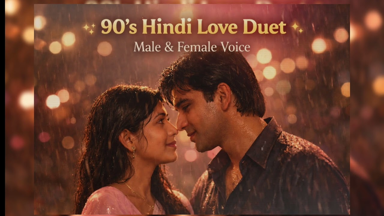 90’s Hindi Love Duet ❤️ | Male & Female Voice | Old Bollywood Romantic Song