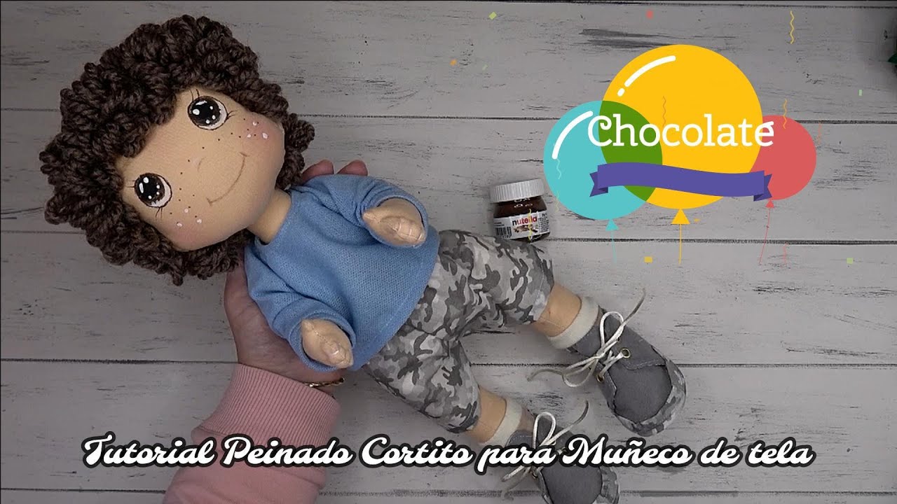 Tutorial Peinado Cortito para Muñeco de Tela #eltallerdeamparo