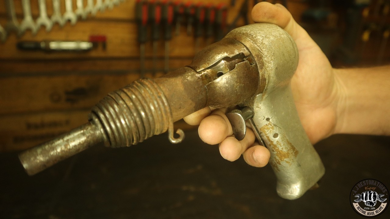 Vintage British-made air hammer Restoration.