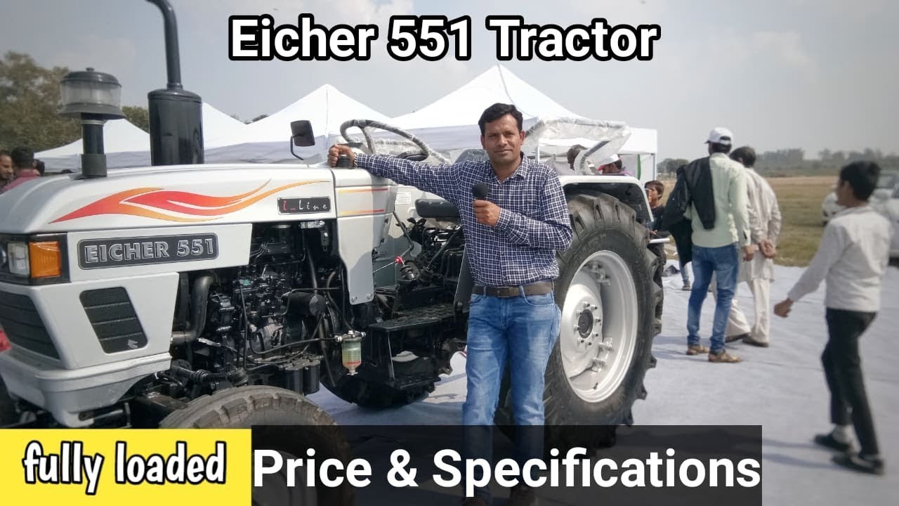Eicher 551 Tractor Specifications Price Mileage Full Details