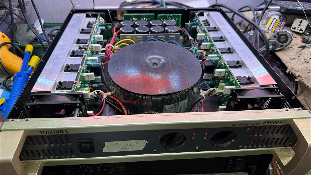 Tosunra p5000s  power amplifier wala audio dalawang channel tips kung paanu ayusin