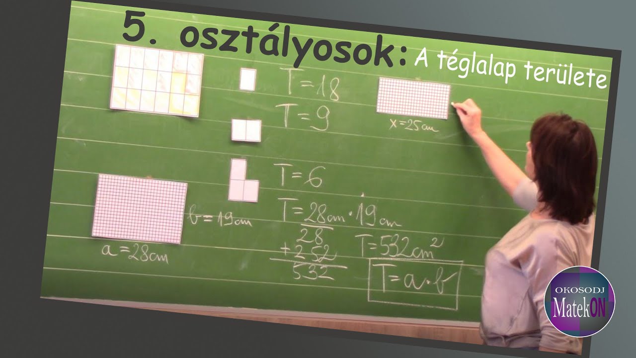 5. osztályosok: A TÉGLALAP TERÜLETE