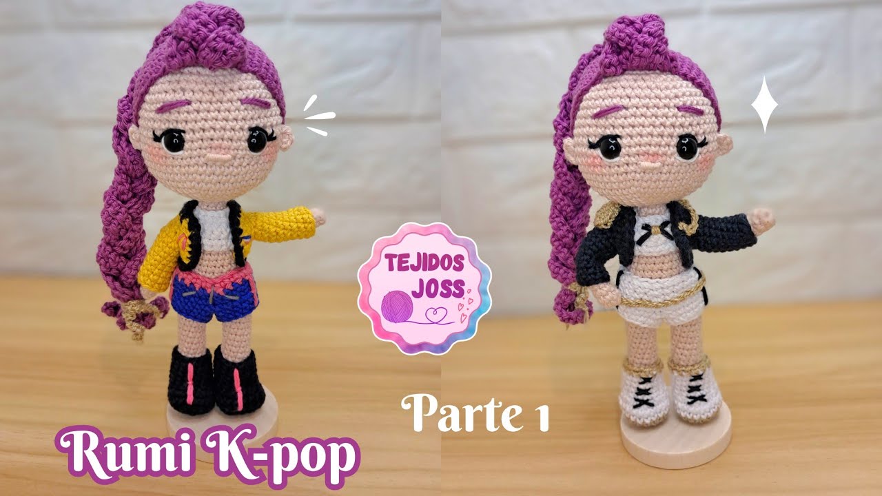 Rumi amigurumi kpop Demon Hunters parte 1 | Tejidos Joss |