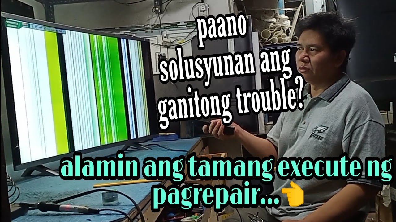 how to repair a whole vertical bar in Led tv...