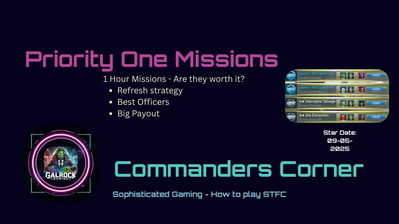 STFC Priority One Away Missions: 1-Hour Method-Charts, Refresh Strategy, Best Officers & Big Payouts