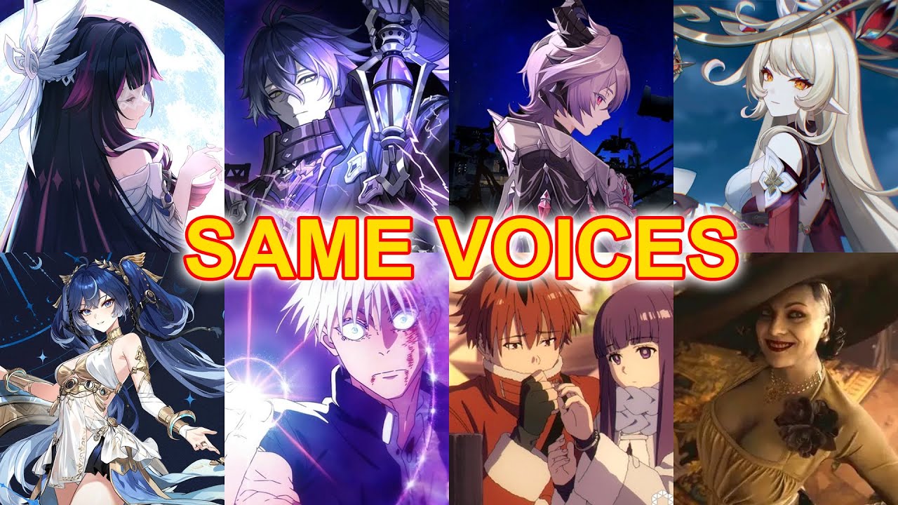 The SAME Voice?! Genshin Impact JP VAs & Their Iconic Anime/Game Characters!
