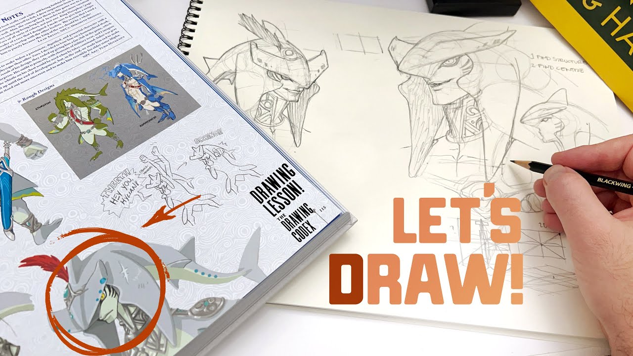Learning to Draw The Zora (From Zelda: Breath of the Wild)