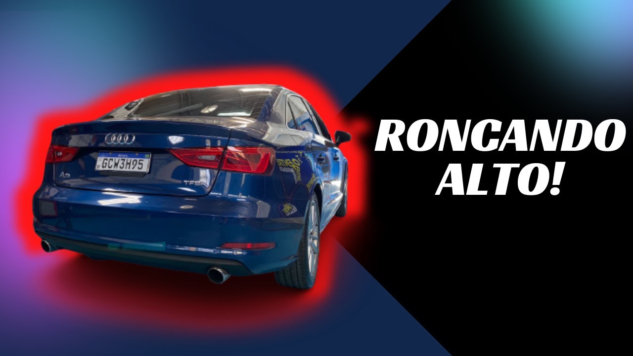 DIFUSOR DE ESCAPE NO AUDI A3 2.0 - Mesmo motor do GTI, ronco pesado!!