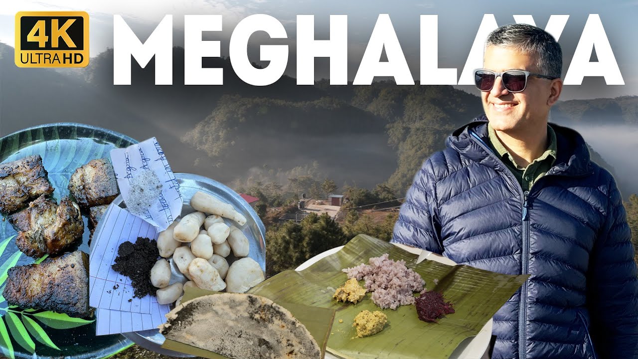Best Meghalaya Village Food | Putharo making + Saras Aajeevika Food Court @ Shillong