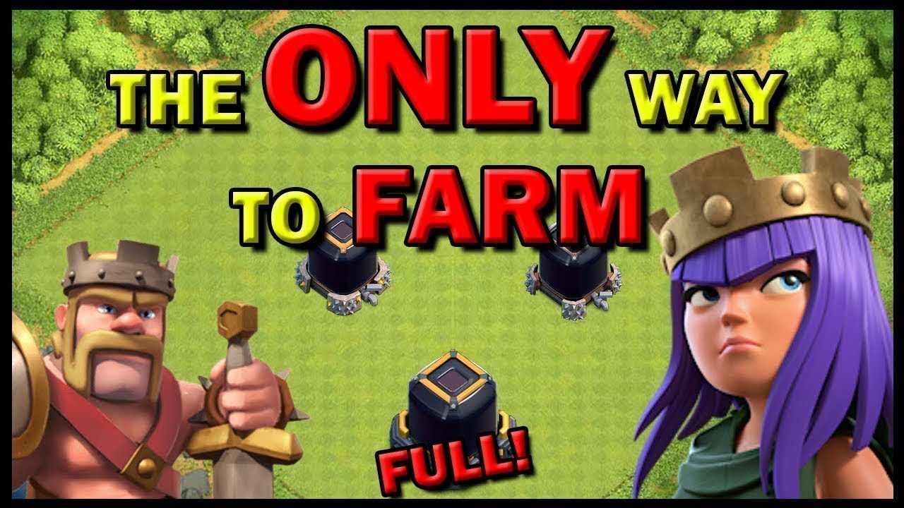 FASTEST METHOD TO FARM!! 2019 EDITION! | Clash Of Clans | LOOT DARK ELIXER MAX HEROS
