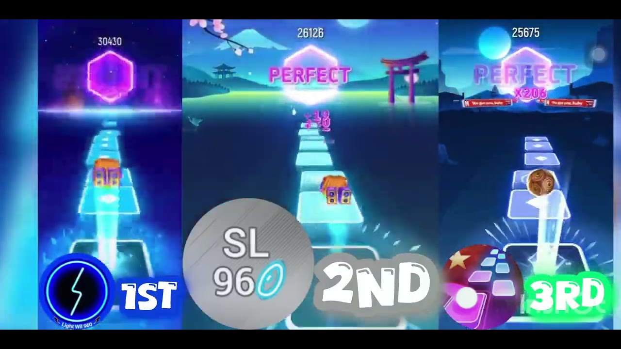 Tiles Hop: EDM Rush: Lost Sky x Chris Linton - Fearless pt.ll | Me vs @SL96w vs @Light_960