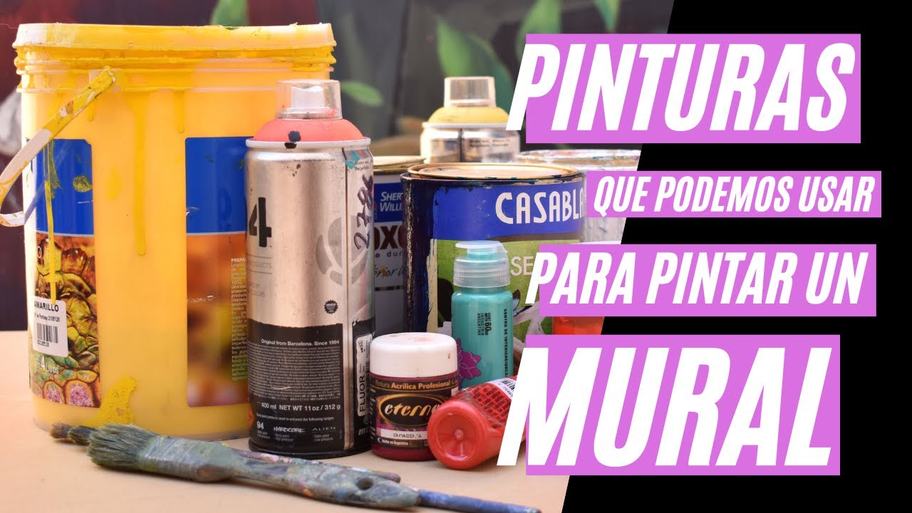 Pinturas que se pueden usar para hacer un mural