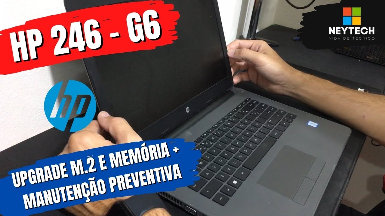 [Como Desmontar] HP 246 - G6 - Upgrade de M.2 Sata e RAM + Manutenção Preventiva