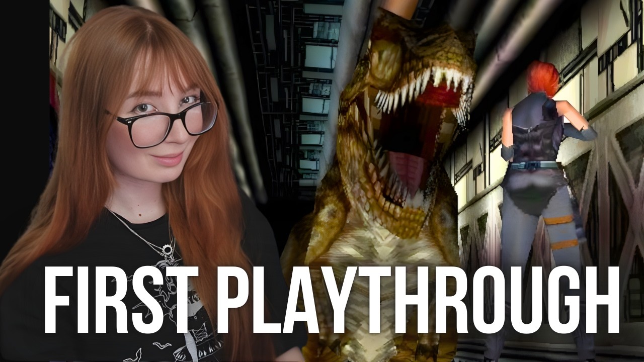 first time Dino Crisis! so dinosaurs can open doors?!