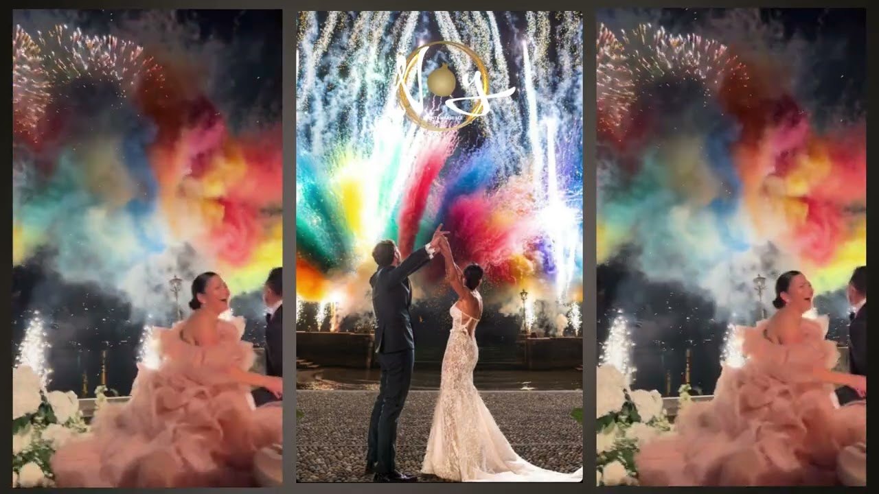 DAY FIREWORKS FEUX ARTIFICE DE JOUR MARIAGE WEDDING