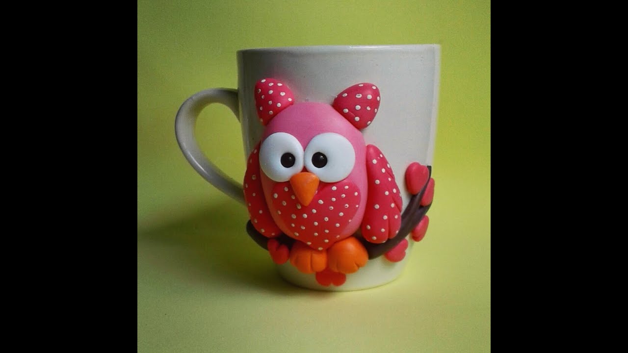 18 - Como colar  o biscuit na caneca de porcelana