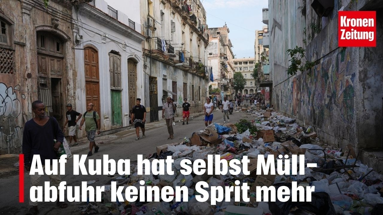Auf Kuba hat selbst Müllabfuhr keinen Sprit mehr I krone.tv NEWS