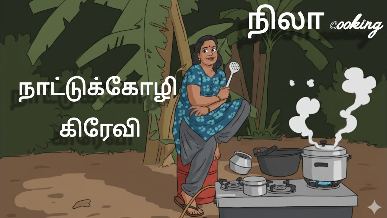 மண் மனம் கொண்ட நாட்டுக்கோழி கிரேவி Nila Cooking. village ஸ்டைல் குக்கிங் today video 