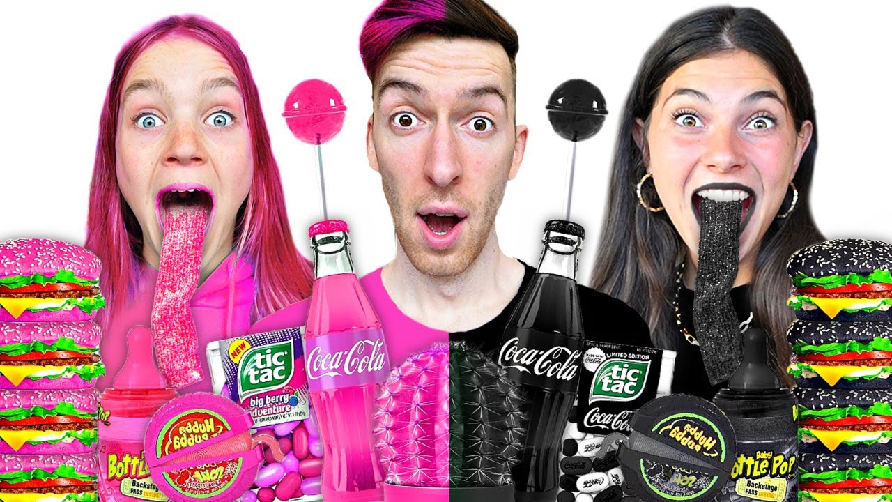 ZWART SNOEP vs ROZE SNOEP VOEDSEL CHALLENGE! #562