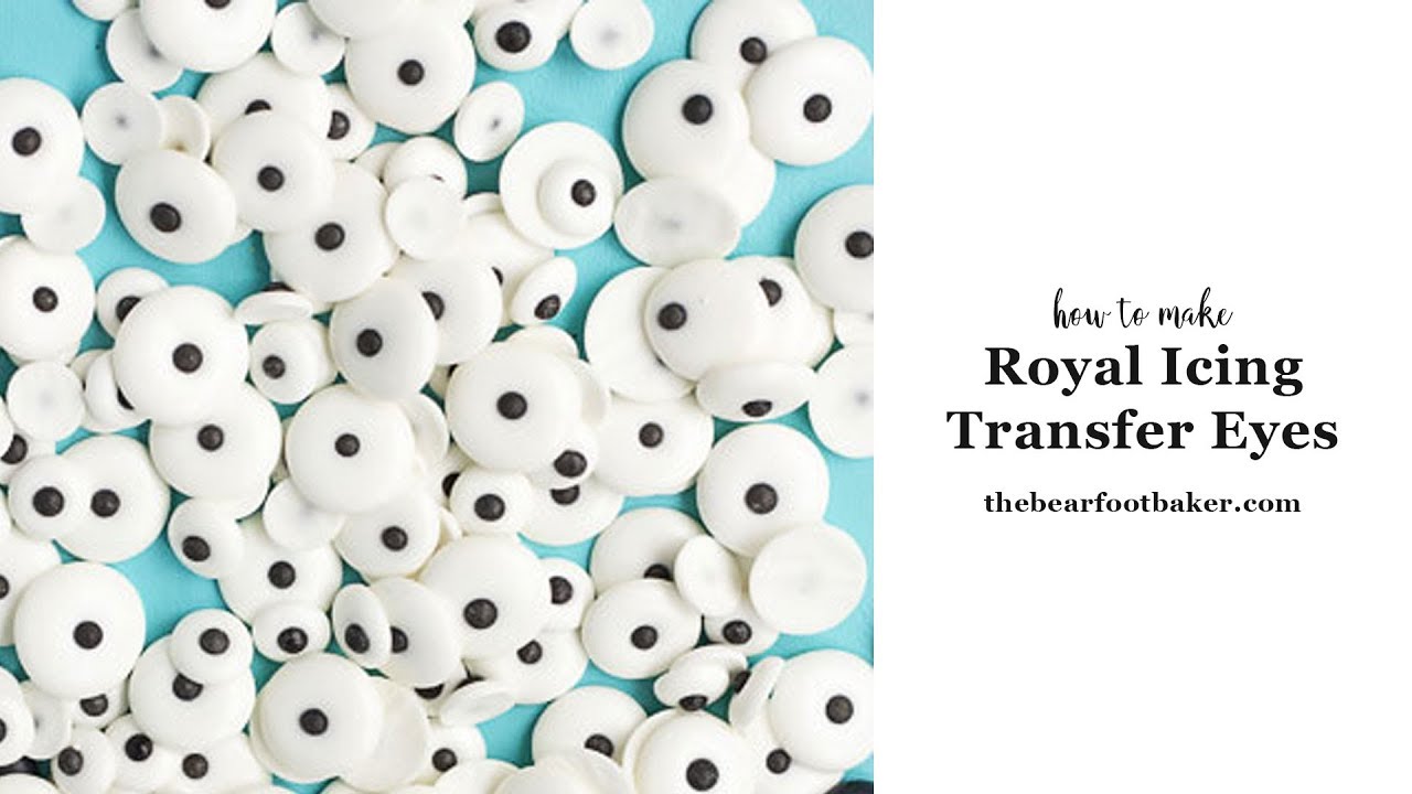 How to Make Royal Icing Eyes with Free Patterns | The Cookie Network