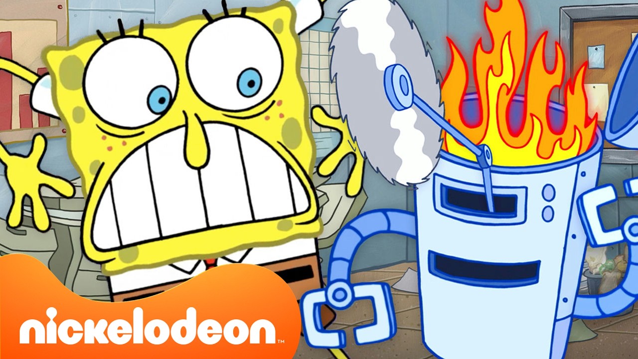 سبونج بوب ضد الروبوتات! 🤖🧽 | ٤٥ دقيقة | سبونج بوب | Nickelodeon Arabia