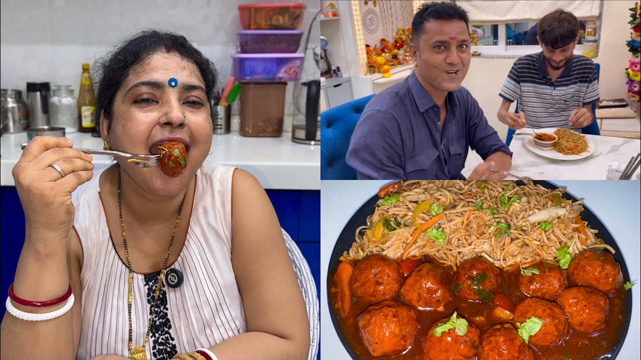 MADDY KE SHAADI WALE PANDIT JI KO KIYA INVITE 🙏🏼 STREET STYLE NOODLES AND GRAVY MANCHURIAN RECIPE 🔥