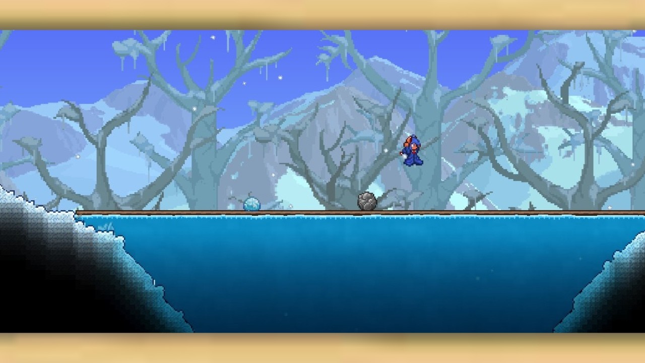 Terraria #10 - Fazendo uma vila na Neve e explorando as cavernas congeladas!