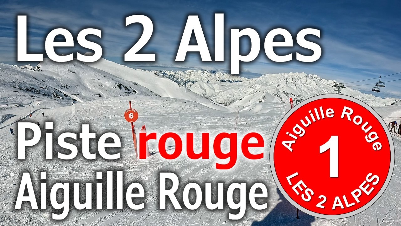 Ski Alpin - Les 2 Alpes - Piste rouge 