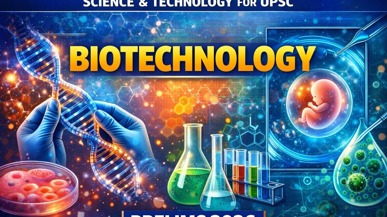 L5 | Complete Science and Technology for UPSC Prelims 2026 | Biotechnology for UPSC | UPSC CSE 