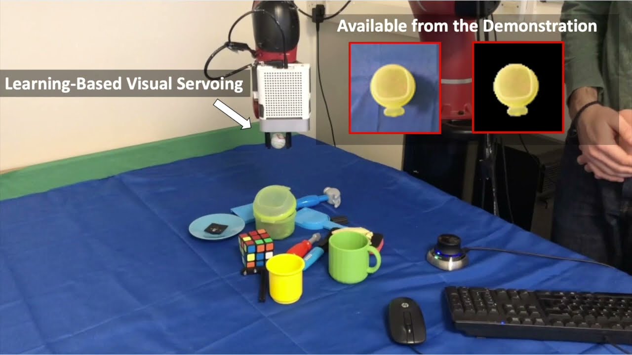 Demonstrate Once, Imitate Immediately (DOME): Learning Visual Servoing for One-Shot Imitation