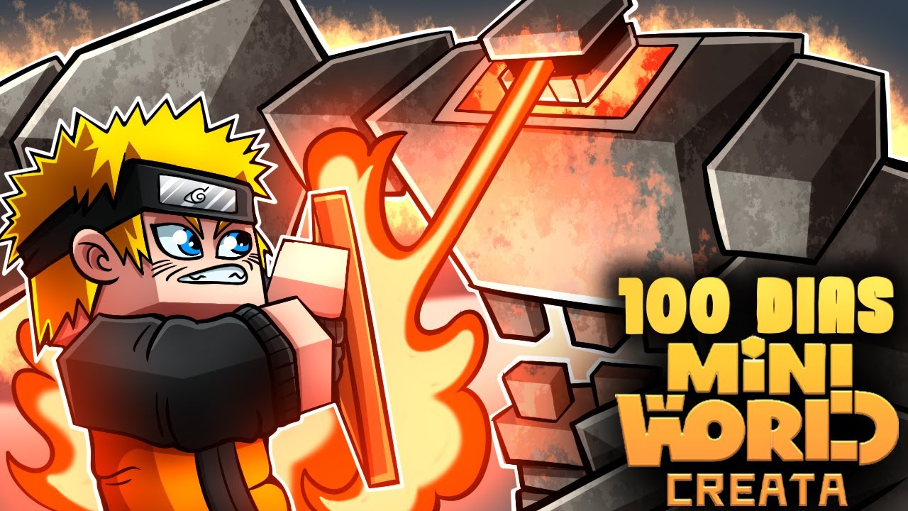 Sobreviví 100 días en Mini World Luchando con sus jefes finales | Jefe Colosso FINAL