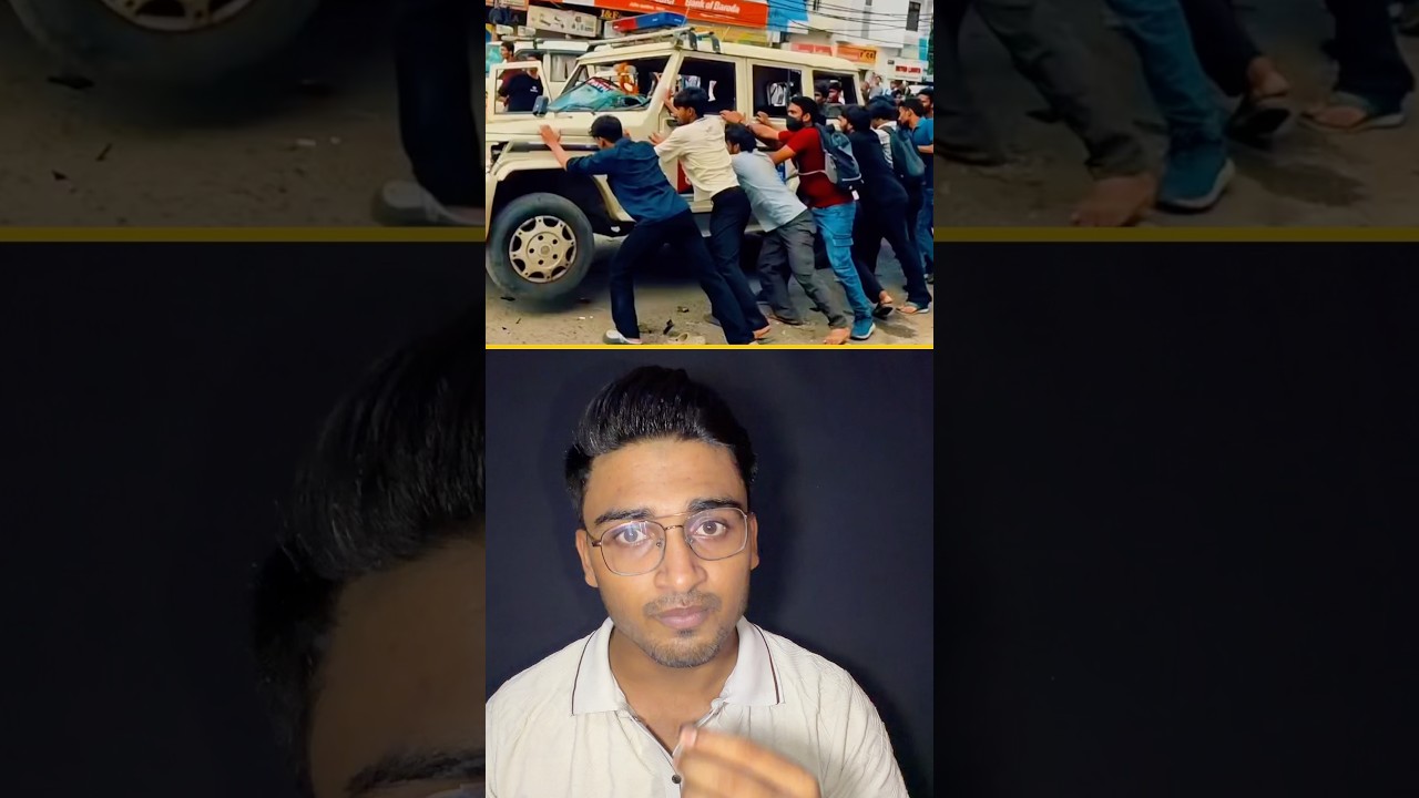 Gen Z protesters vs Bihari protesters 😮 #shorts