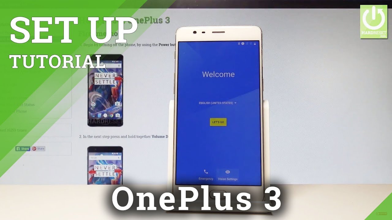 How to Set Up OnePlus 3 - Beginner's Guide / Activation |HardReset.info