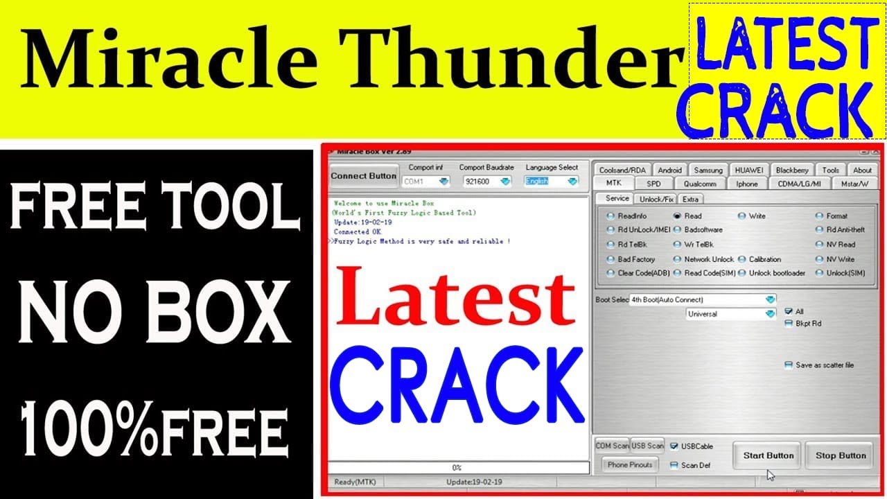 Miracle thunder | Miracle box crack | Miracle box crack without box | Miracle crack without box 2020