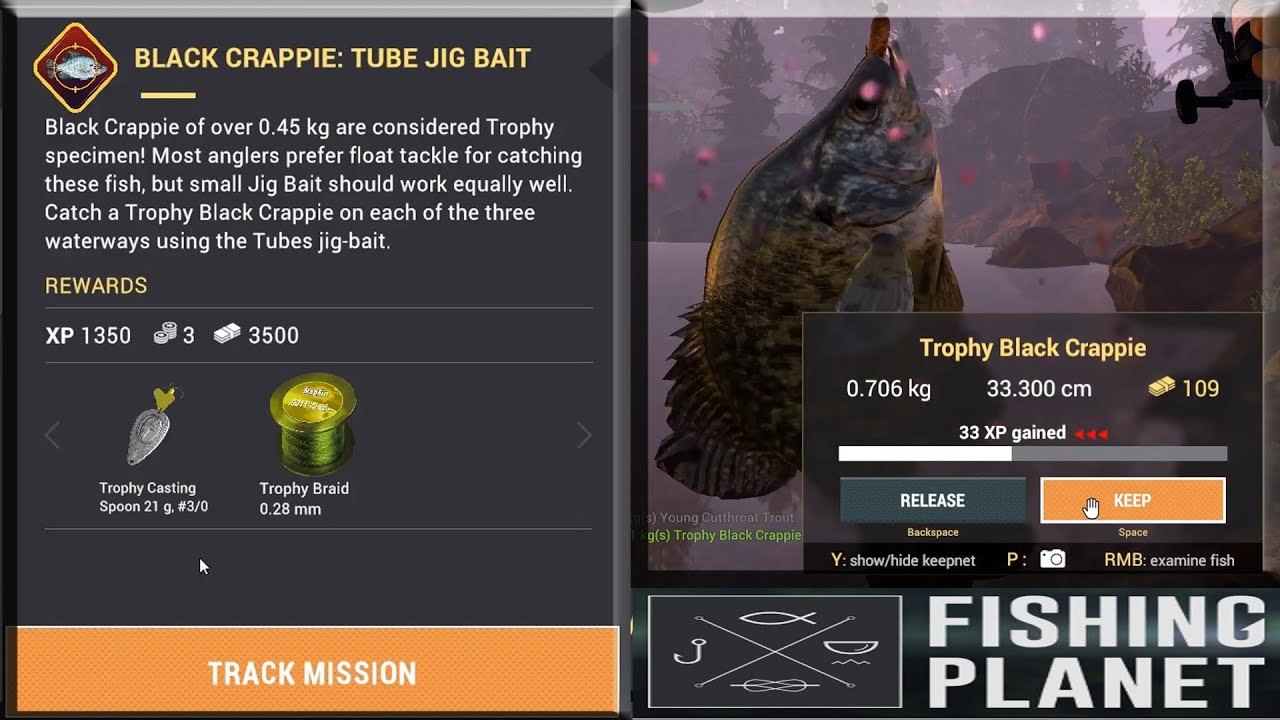 Fishing Planet - Black Crappie: Tube Jig Bait Mission