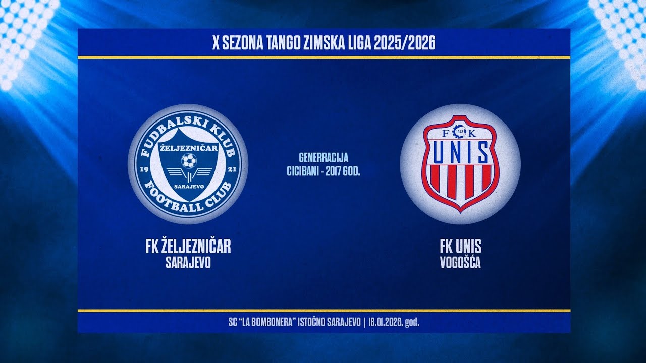 X sezona Tango zimska liga: FK ŽELJEZNIČAR - FK UNIS 4:0