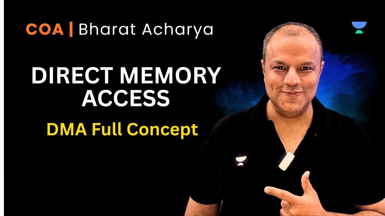 GATE CSIT - COA | DIRECT MEMORY ACCESS | DMA full Concept | Bharat Acharya