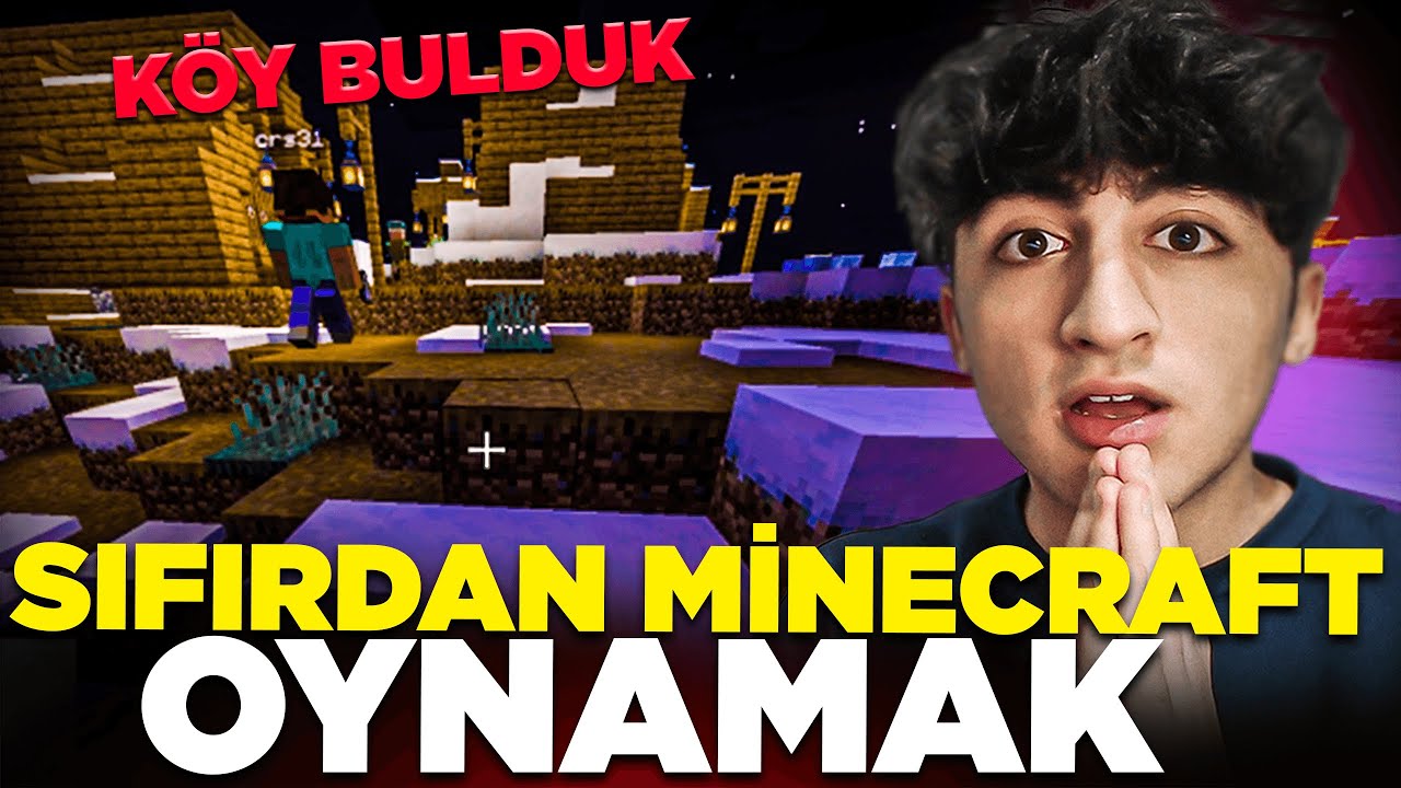 SIFIRDAN MİNECRAFT OYNAMAK! ( KÖY BULDUK! )- Bölüm #1