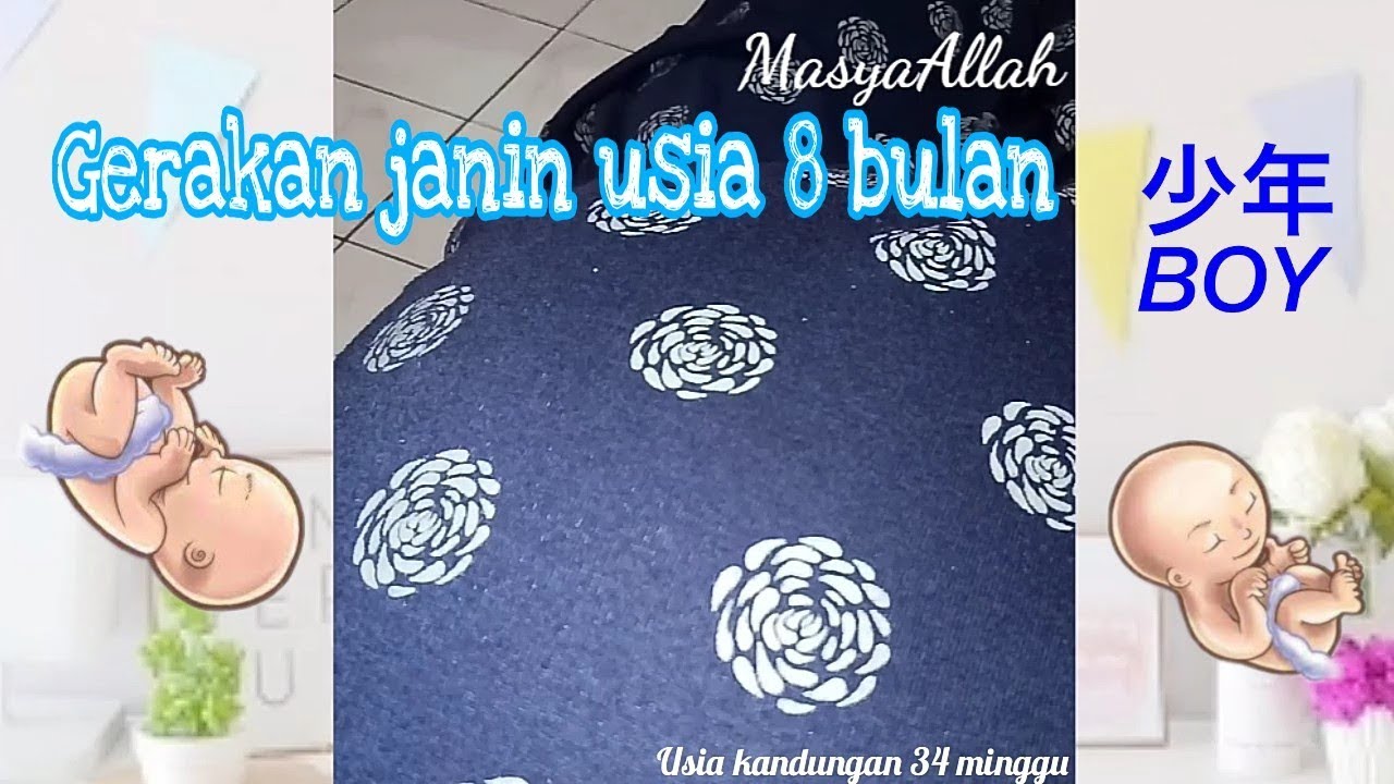 Gerakan Janin Usia 8 Bulan - Gerakan Janin Laki Laki