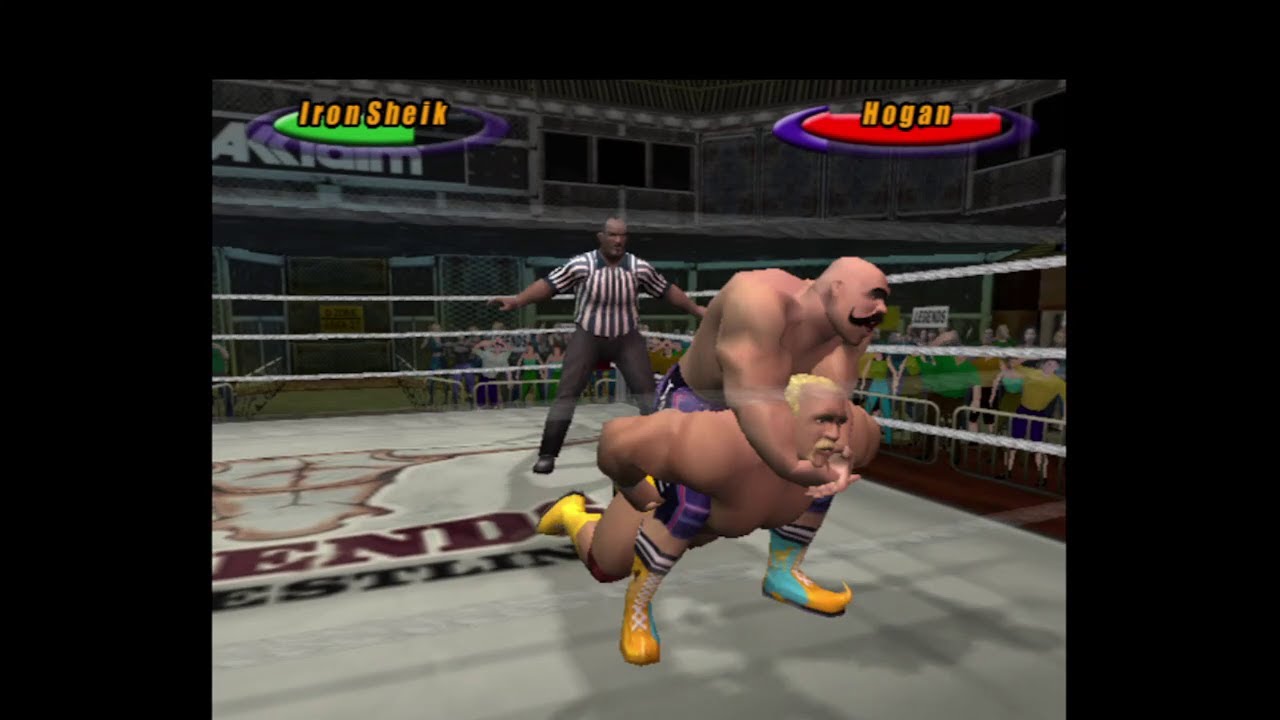 Legends Of Wrestling Iron Sheik vs Hulk Hogan - PS2